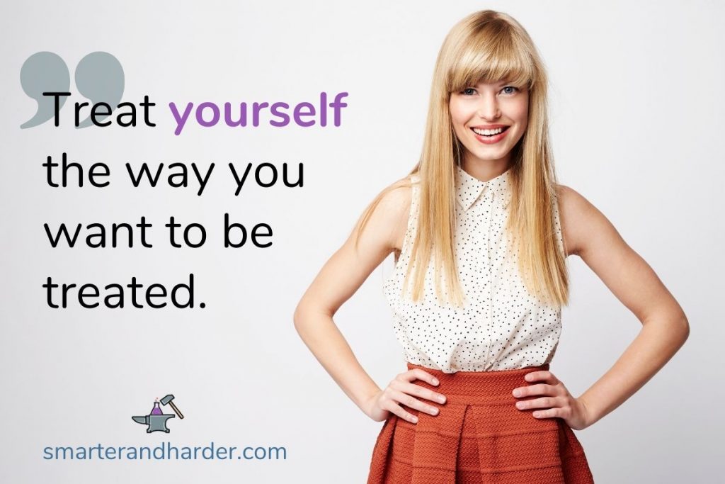 self-respect quotes with woman on white background