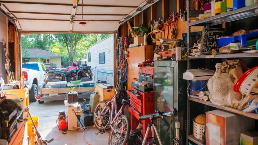 cluttered garage bad minimalism